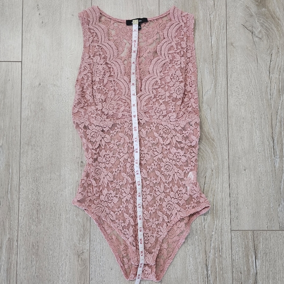 NWOT Ambiance Bodysuit, Size S, Dusty Pink - Picture 9 of 11
